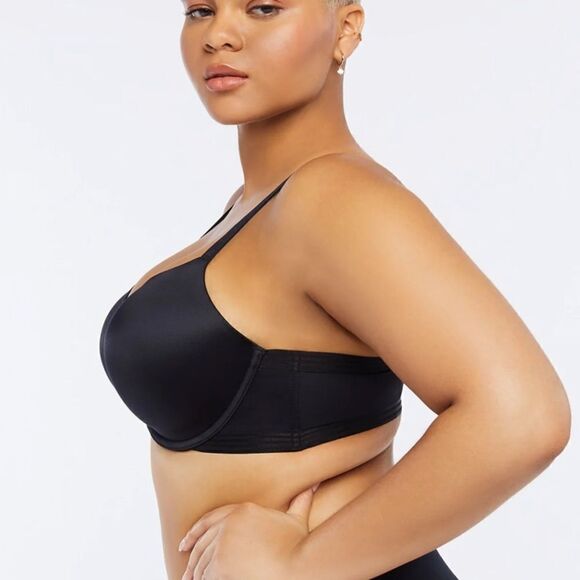 Savage X Fenty Core Microfiber T-Shirt Bra 42DDD Black Caviar - Picture 3 of 7